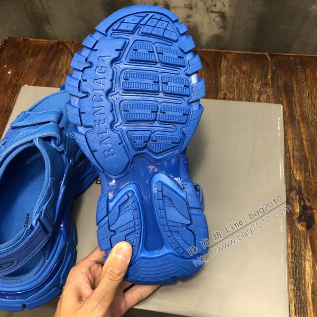 Balenciaga經典款男女鞋 巴黎世家頂級版本Track 4.0戶外概念復古老爹涼鞋 Balenciaga情侶款老爹鞋  hdbl1024